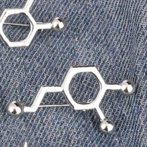 Dopamine Molecule Pin